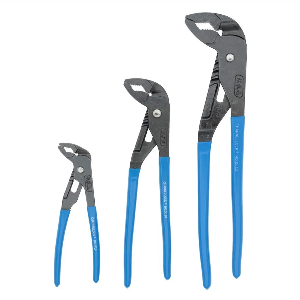 Channellock Gls-3 Griplock Tongue And Groove Pliers Set (3-Pieces) 1