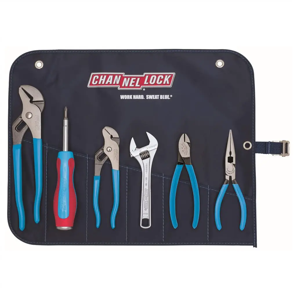 Channellock Gp-7 Professional Tool Set With Tool Roll (6‑Pieces) 1