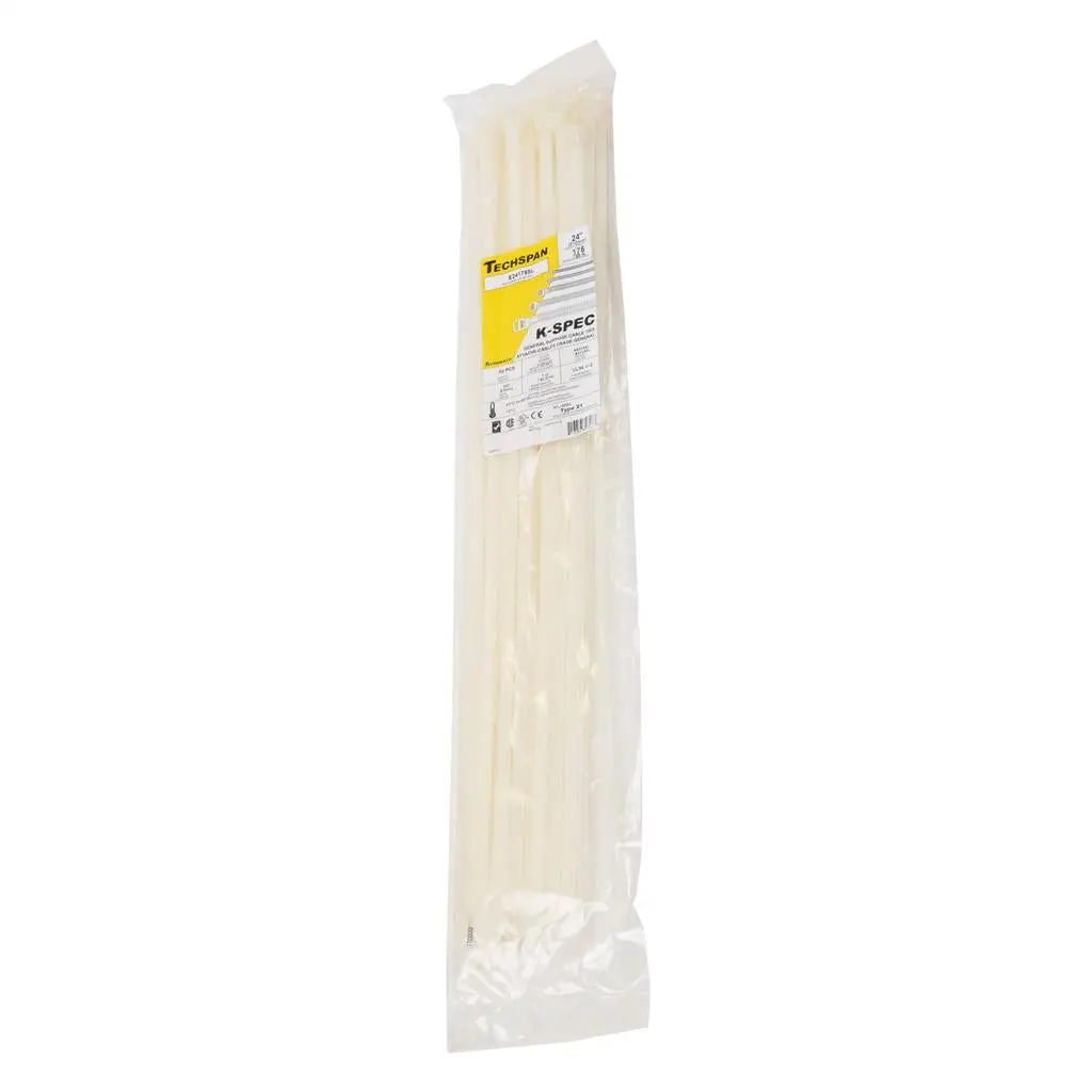 E241759l 24 In. 175 Lb. Natural Heavy-Duty General Purpose Cable Ties (50-Pack) 1