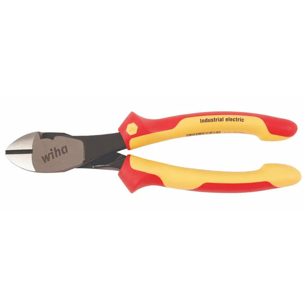 Wiha 32939 8 In. Insulated Industrial High-Leverage Diagonal Cutter 1
