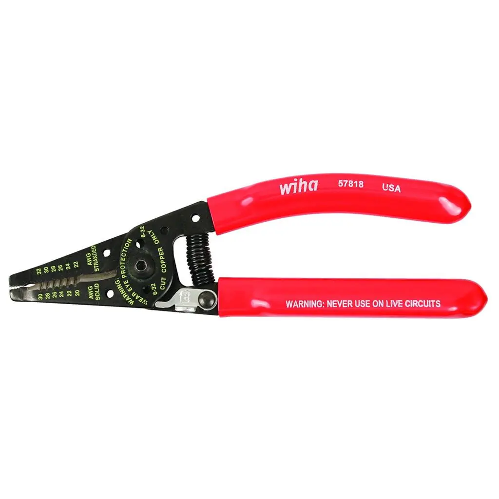 Wiha 57818 7-1/4 In. Wire Stripper And Cutter 1