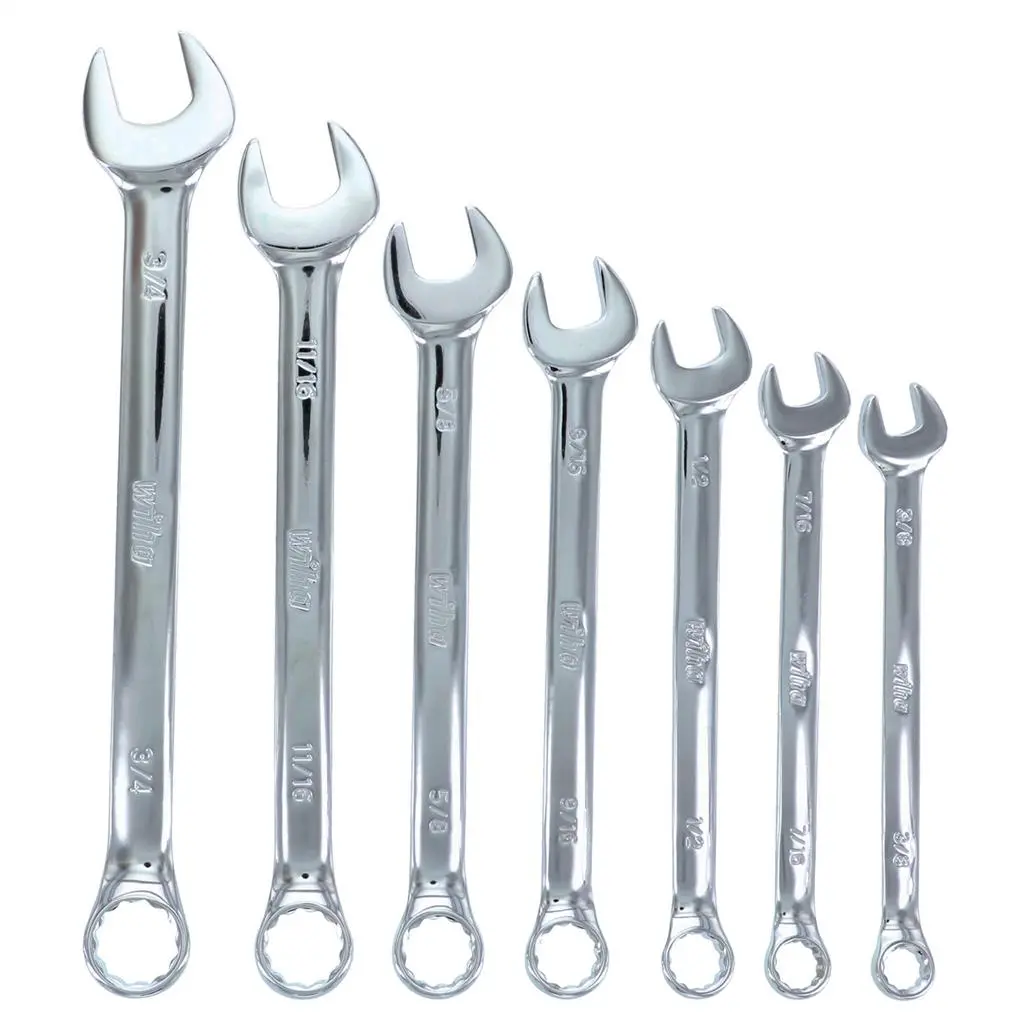 Wiha 30493 Sae Combination Wrench Set (7-Piece) 1