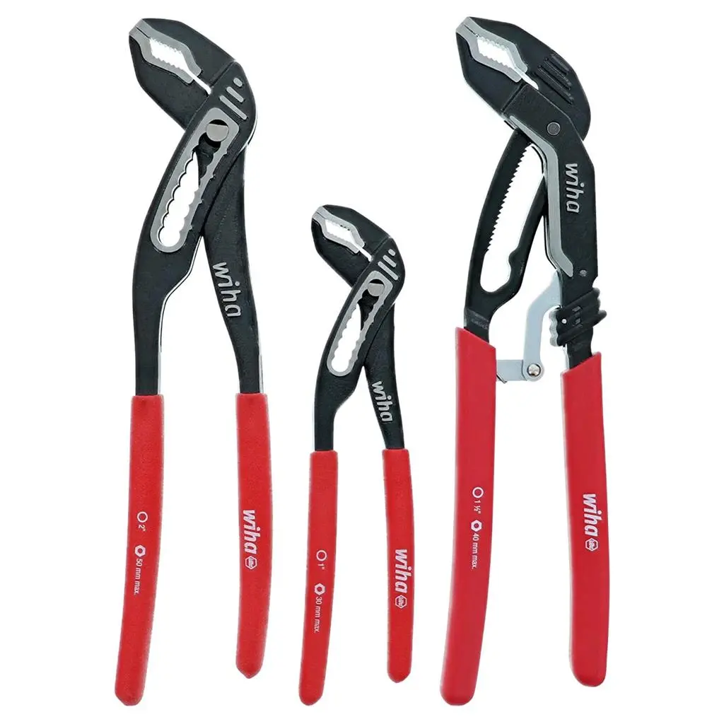 Wiha 34690 Classic Grip Adjustable Water Pump Pliers Set (3-Piece) 1