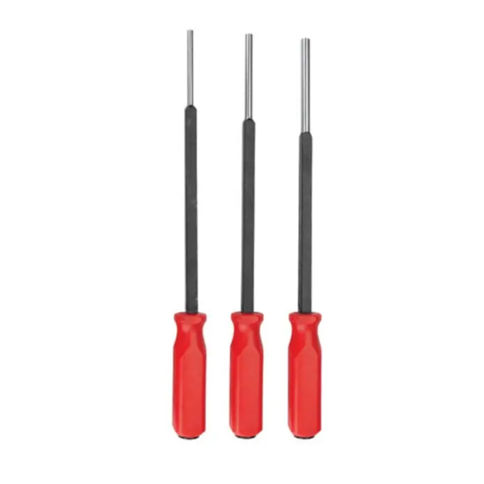 Groz Ext. Long Punch Pin W/ Handle & Strike Cap 3-Piece Set 1