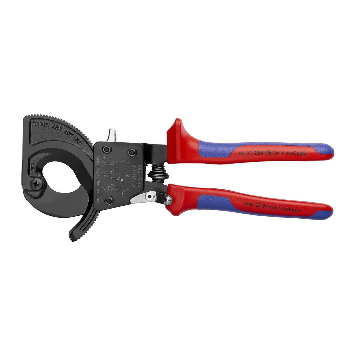 Knipex 95 31 250 Sba Ratcheting Cable Cutter 10" 1