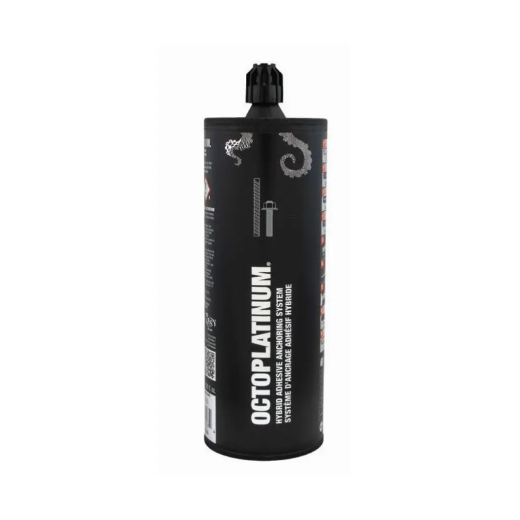 Octoplatinum Dual Cartridge Hybrid Adhesive Chemical Anchor 825 Ml / 28 Oz 1