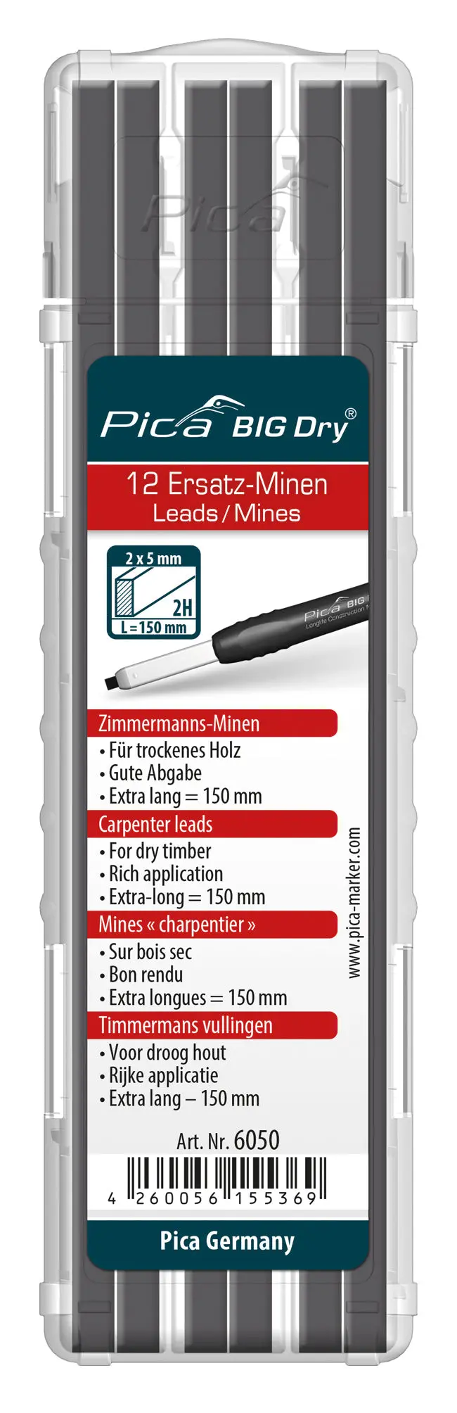 Pica Big-Dry 2H Refill (12-Piece) 1