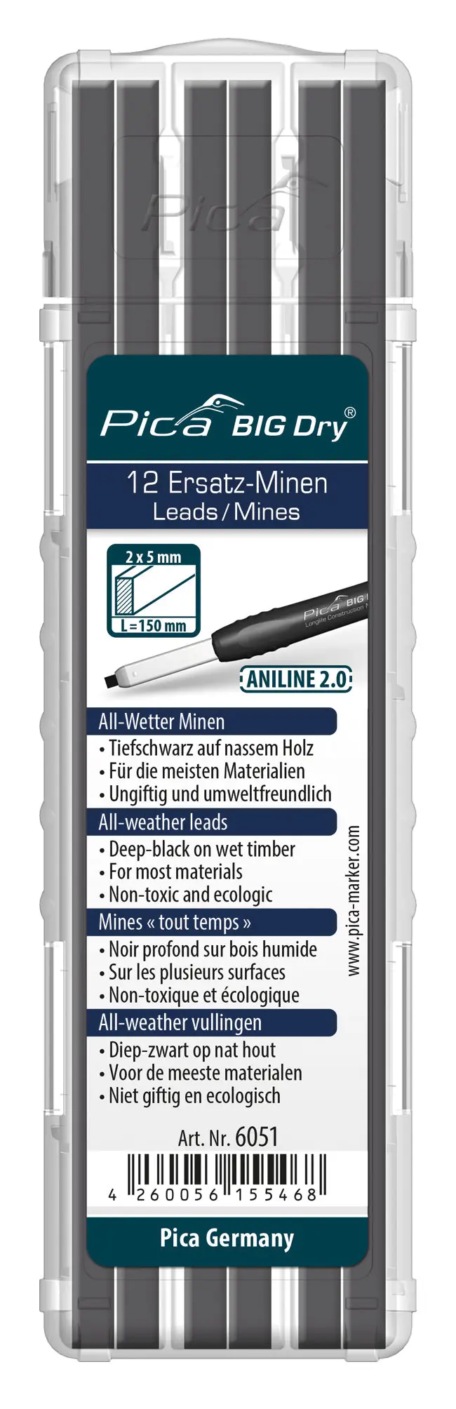 Pica Big-Dry Aniline 2.0 Refill (12-Piece) 1