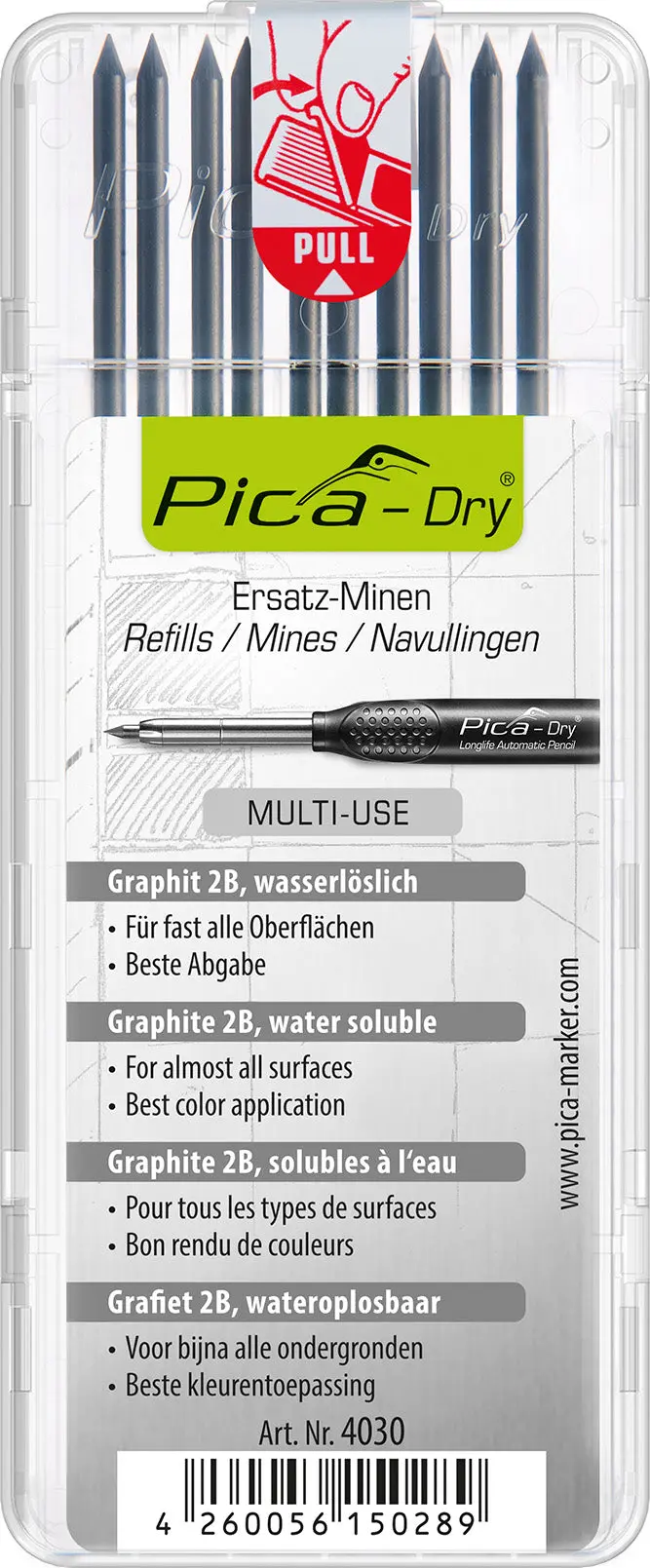 Pica Dry Graphite Refill (8-Piece) 1