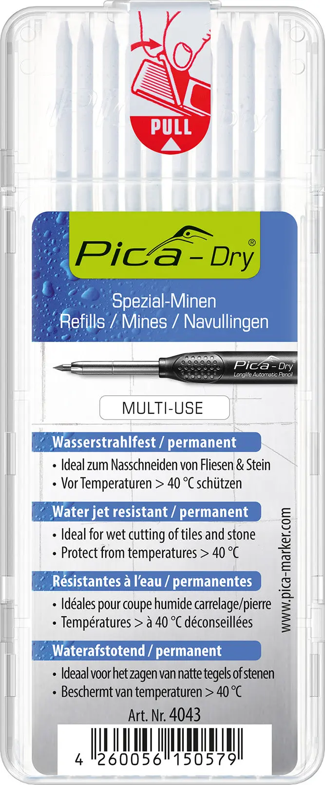 Pica Dry Refill (White, 10-Piece) 1