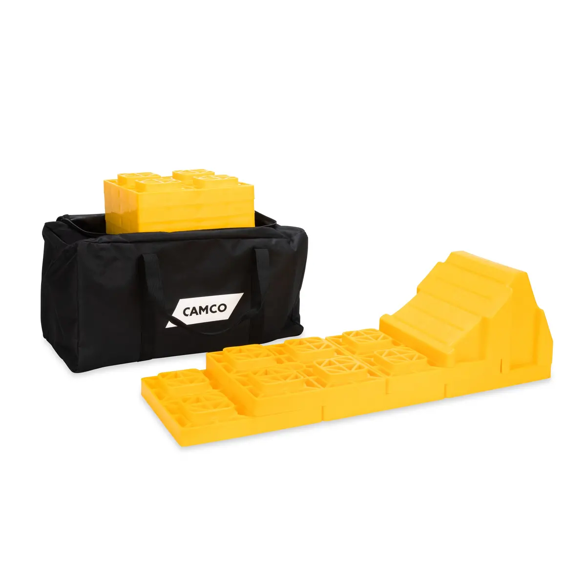 Rv Stabilization Kit W/Duffle, Leveling Blocks And Chock 1