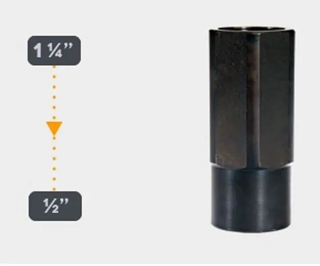 B+Btec 2.000.491 Karat 180 Adapter 1-1/4"F To 1/2"F 1