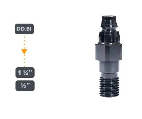 B+Btec 2.000.492 Karat 180 Adapter Dd-Bi M 1-1/4"M To 1/2"F 1