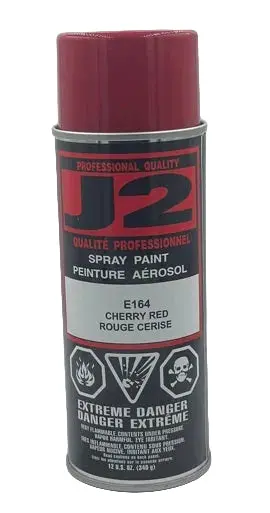 J2 E164 Cherry Red Alkyd Enamel Spray Paint 340G 1