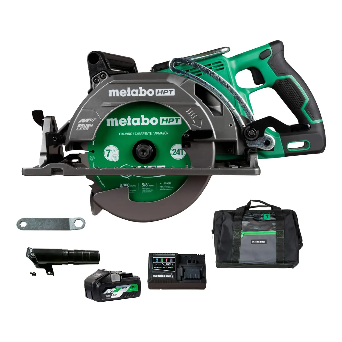 Metabo Hpt C3607dwam 36V Mv Rear Handle Circular Saw Kit 7-1/4" (1 X 4.0Ah) 1