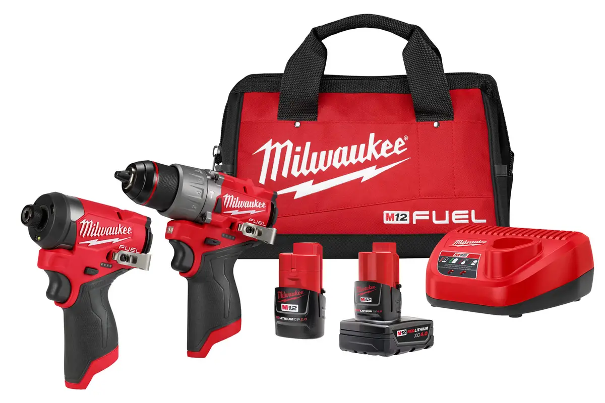 Milwaukee 3497-22 M12 Fuel 2 Tool Combo Kit Hammer/Impact 1
