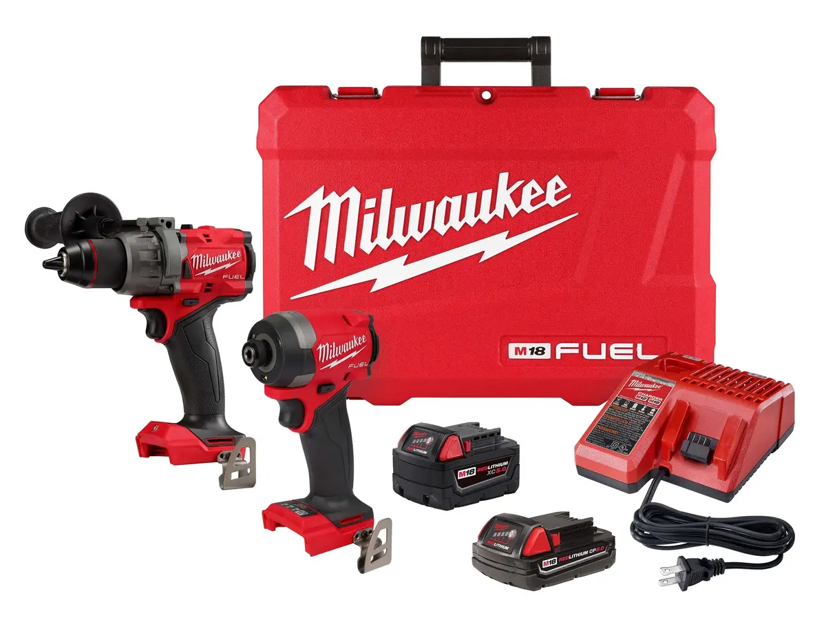 Milwaukee Promo 3697-22Cxc M18 Fuel 2 Tool Combo Kit Hammer/Impact 2.0/5.0 1