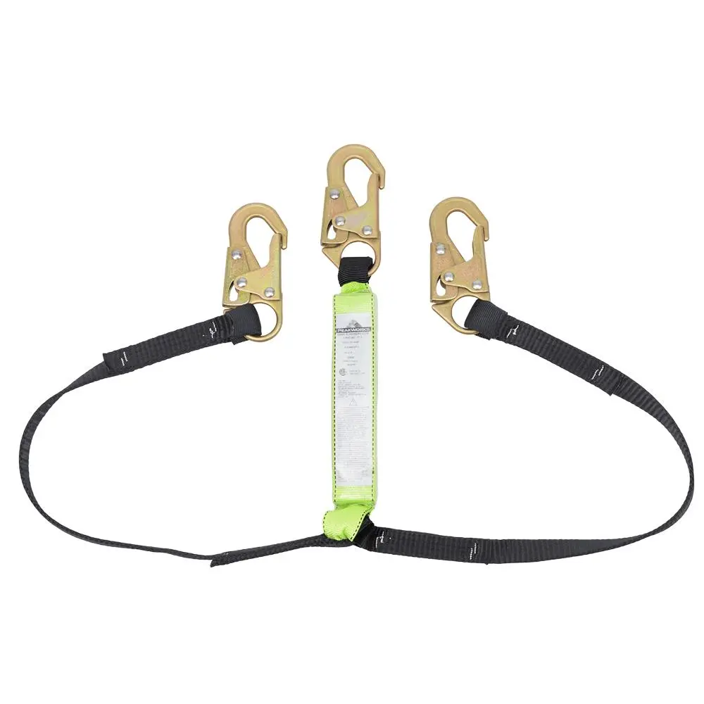 Peakworks Sa-640000-6 6' Twin Leg Shock Shock Absorbing Lanyard With Snap Hooks 1