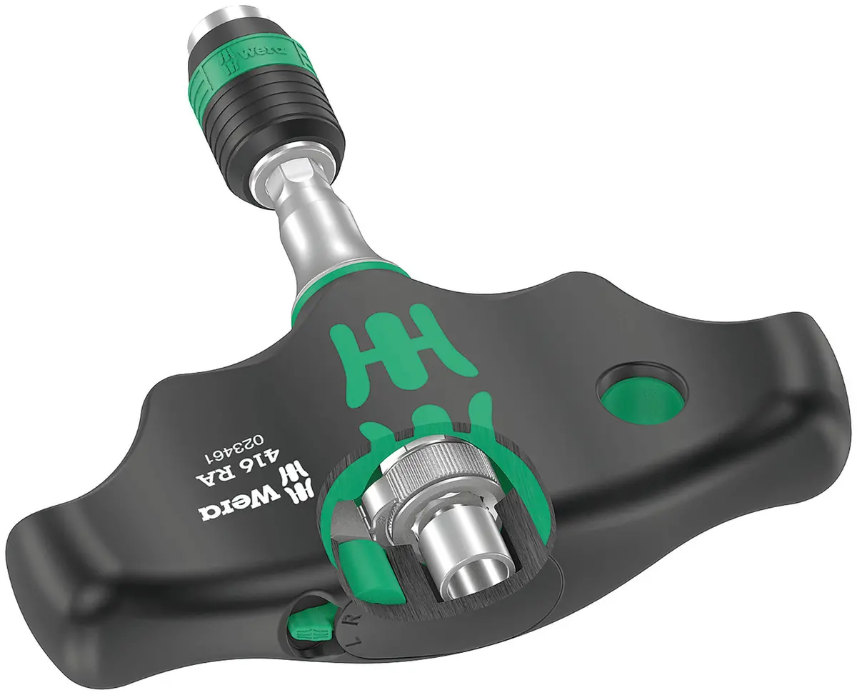Wera 05023461001 416 Ra T-Handle Rapidaptor 1/4In. X 45Mm 1