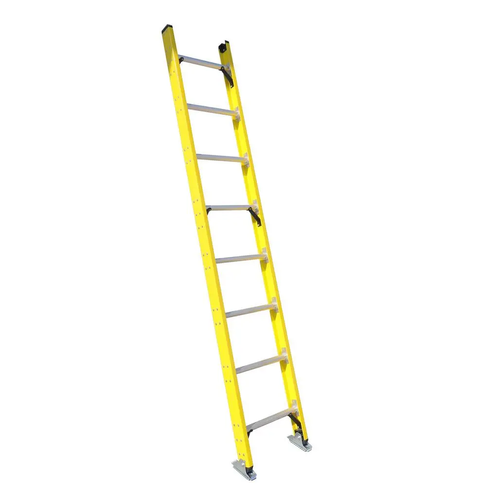Duradrive 8' Fiberglass Straight Ladder, 300 Lbs. Grade 1A 1