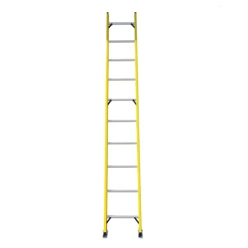 Duradrive 10' Fiberglass Straight Ladder, 300 Lbs. Grade 1A 1