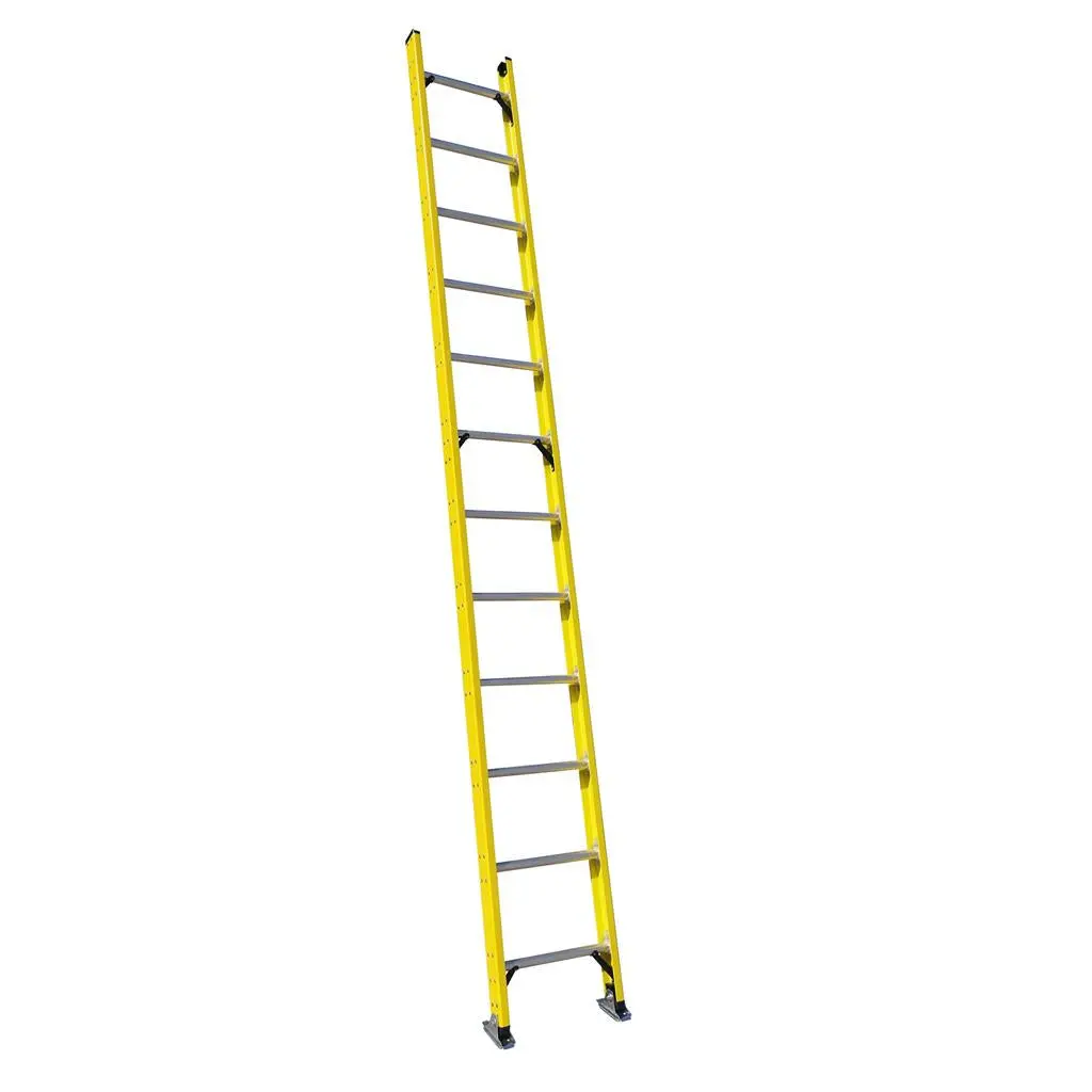 Duradrive 12' Fiberglass Straight Ladder, 300 Lbs. Grade 1A 1