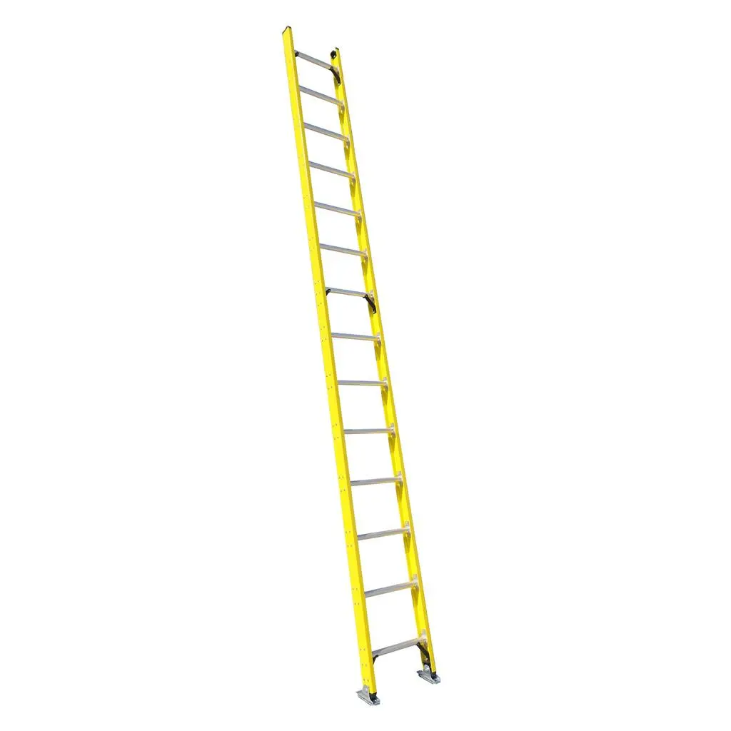 Duradrive 14' Fiberglass Straight Ladder, 300 Lbs. Grade 1A 1