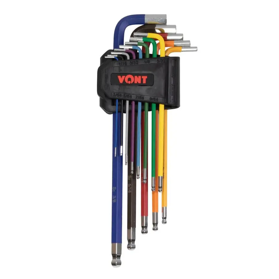 Vont Imperial Colour Coded Ball End Hex Key Set (13-Pieces) 1