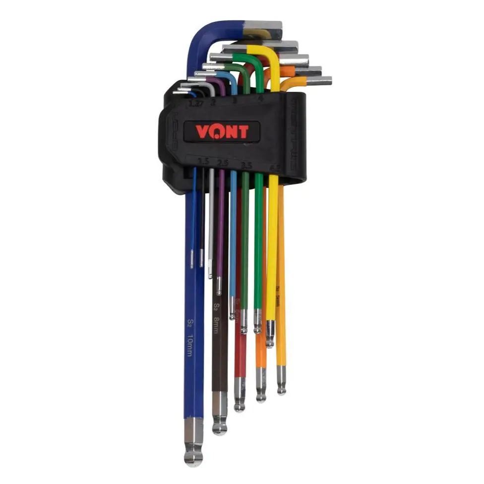 Vont Metric Colour Coded Ball End Hex Key Set (13-Pieces) 1