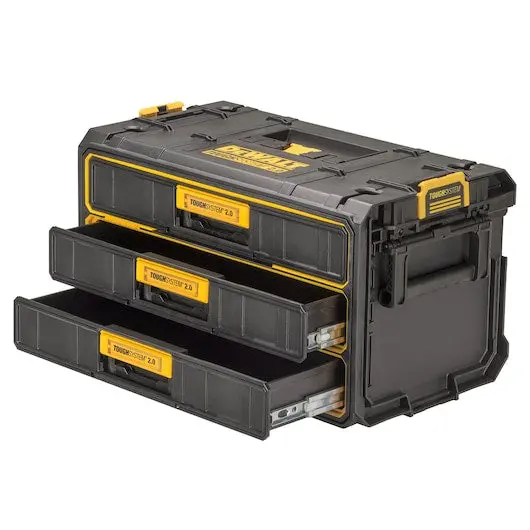 Dewalt Dwst08330 Toughsystem 2.0 Yellow/Black Plastic 3-Drawer Tool Box 1