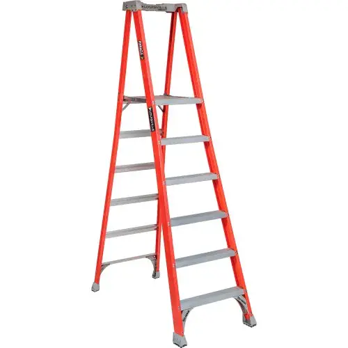Louisville Fxp1706 6 Ft. Fiberglass Platform Step Ladder, 300 Lbs. Grade 1A 1