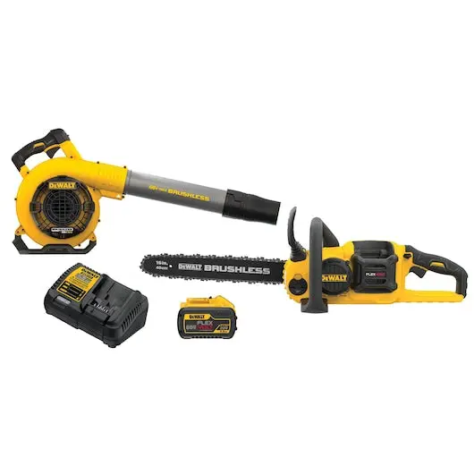 Dewalt Dcko667x1 9 Ah 60 V Lithium-Ion 4-Piece Cordless Chainsaw And Blower Combo Kit 1