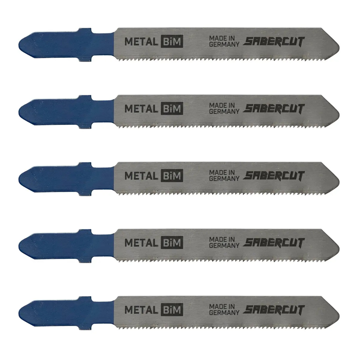 Sabercut 3 In. X 28Tpi T-Shank Bi-Metal Jigsaw Blades For Very Thin Metals (5-Pack) 1