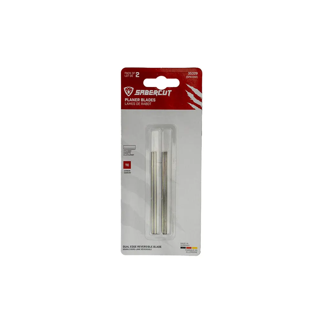 Sabercut 3-1/4 In Carbide Planer Blade (2Pk) 1
