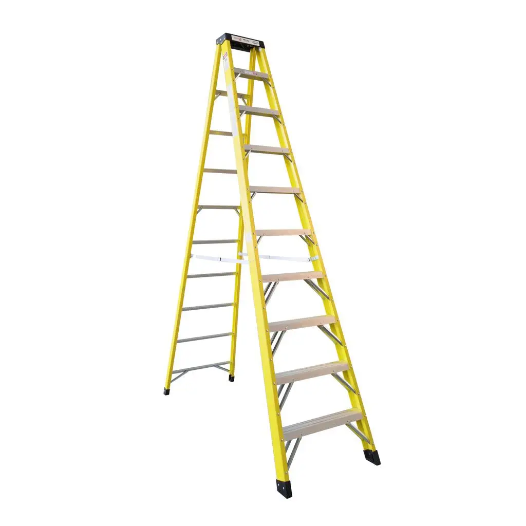 Duradrive 10' Fiberglass Step Ladder, 300 Lbs. Grade 1A 1