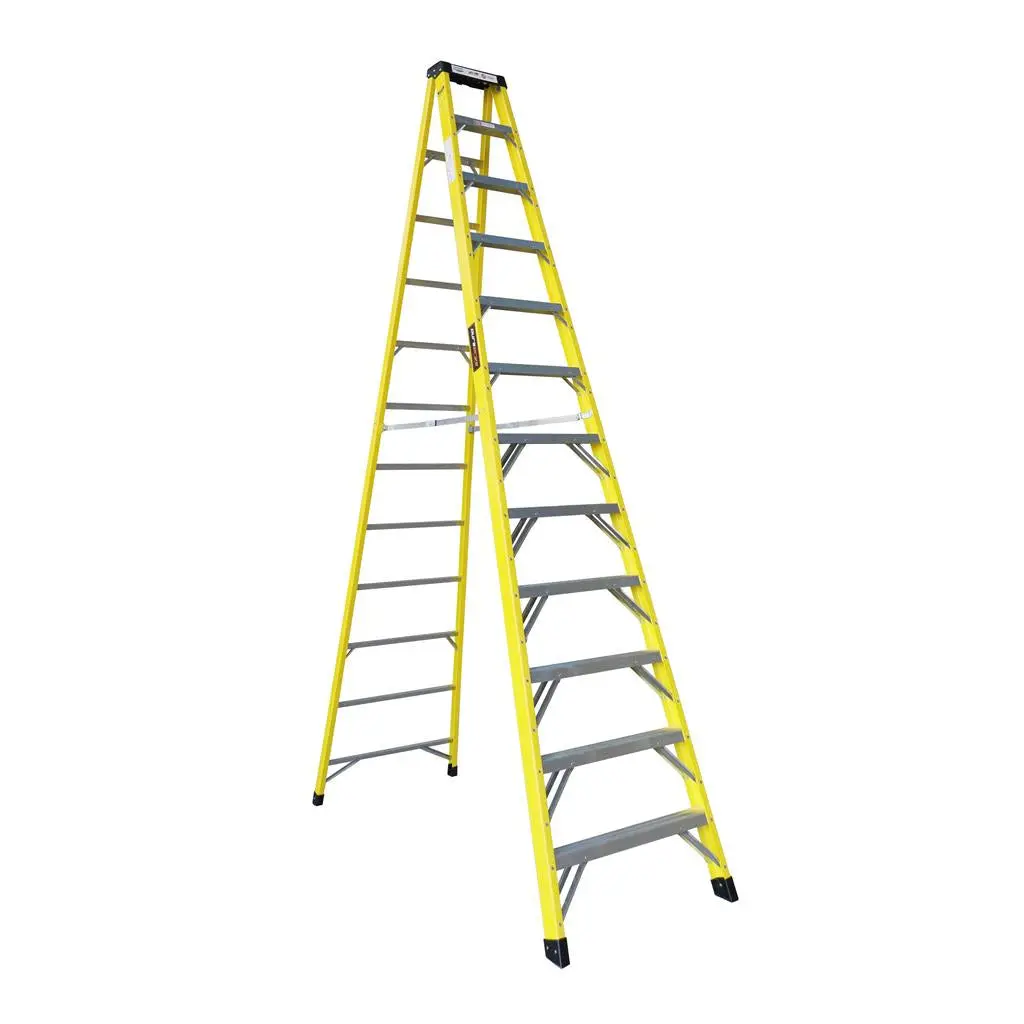 Duradrive 12' Fiberglass Step Ladder, 300 Lbs. Grade 1A 1