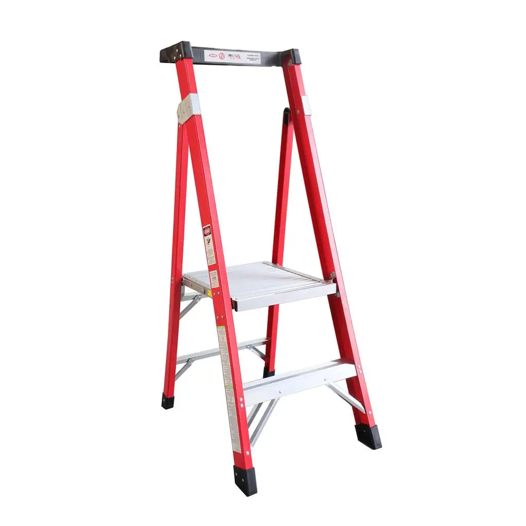 Duradrive 2' Fiberglass Platform Ladder, 300 Lbs. 1