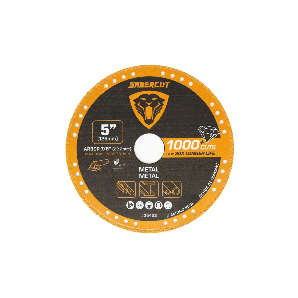 Sabercut 5 In. Multi-Material Diamond Grit Cutting Blade 1