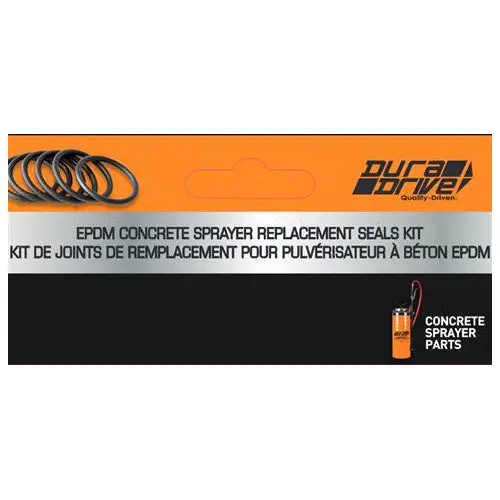 Duradrive Epdm Concrete Sprayer Replacement Seal Kit 1