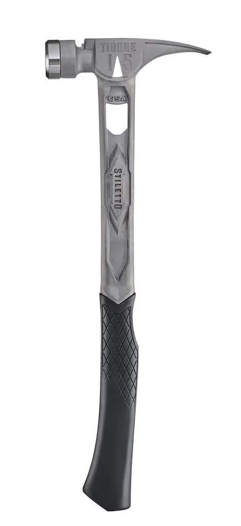 Stiletto Tib15sc 15 Oz Smooth Face Curved Handle Titanium Hammer 1