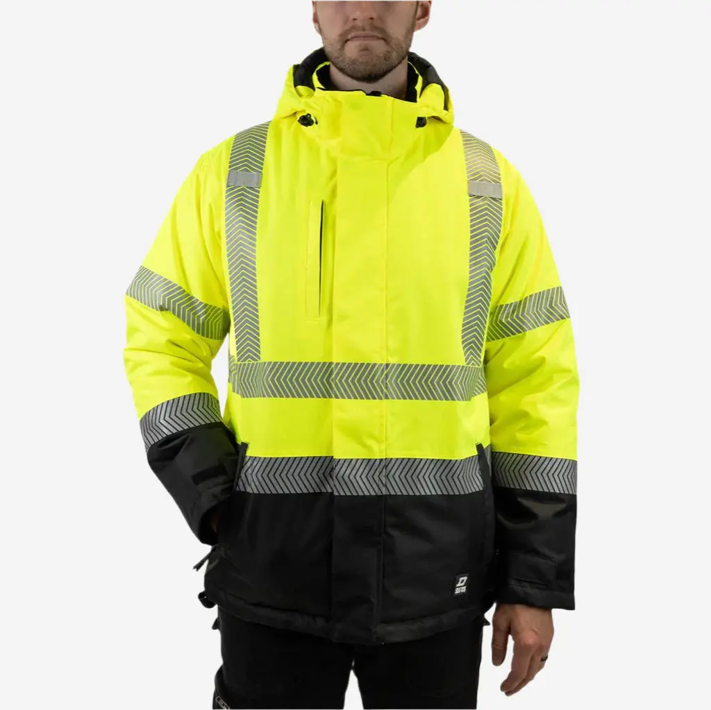 Duradrive Hi-Vis Ripstop Insulated Winter Jacket - Water Resistant 7