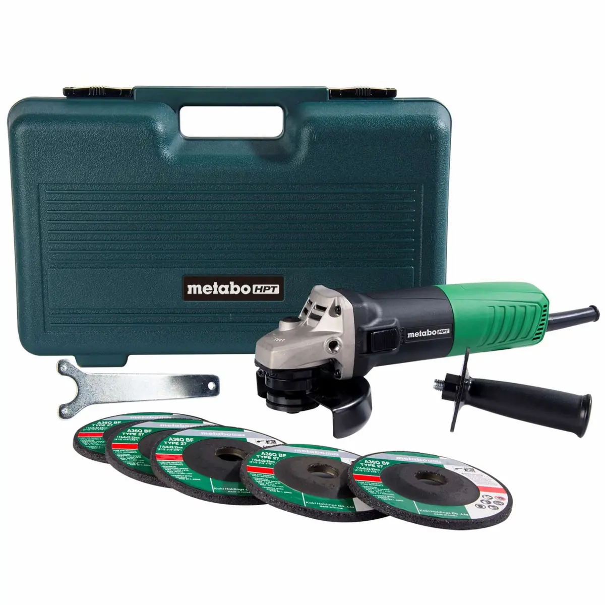 Metabo Hpt G12sr4 4-1/2In X 5/8In 120V Slide Switch Angle Grinder 1