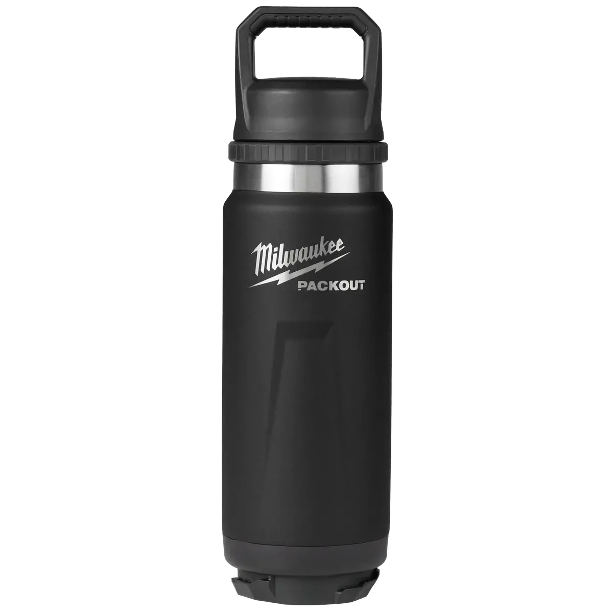 Milwaukee 48-22-8396B Packout™ 24 Oz 18/8 Stainless Steel Black Insulated Bottle With Chug Lid 1