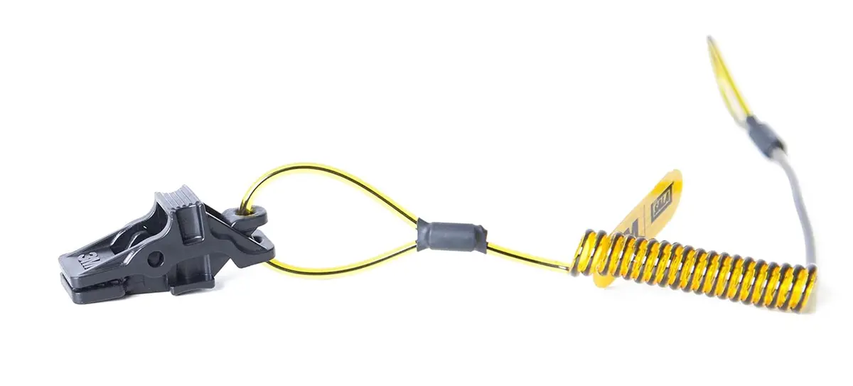 3M 1500178 Yellow 260 Mm X 60 Mm Hard Hat Coil Tether 1