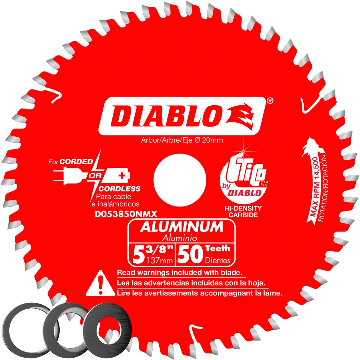 Diablo Tools D053850nmx 5-3/8 In 20 Mm 14500 Rpm Saw Blade 1