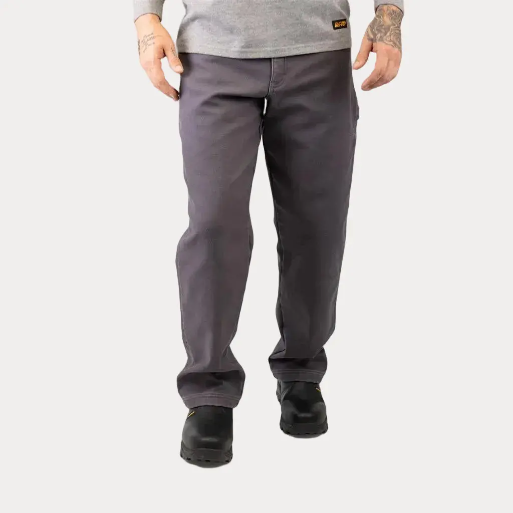 Duradrive Fleece-Lined Thermal Carpenter Pants in Heavy-Duty Duck Canvas