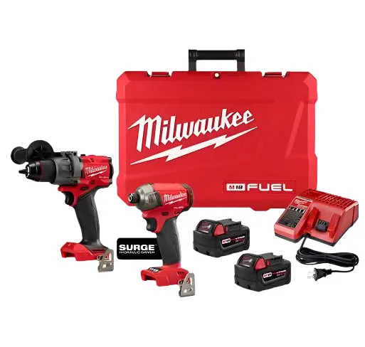 Milwaukee 3699-22 M18 Fuel 2-Tool Combo Kit With Surge Impact (2 X 5.0 Ah) 1