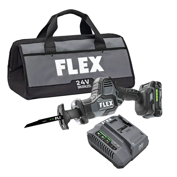 Flex Fx2241-1A 24V One Handed Reciprocating Saw Kit (1 X 2.5 Ah) 1