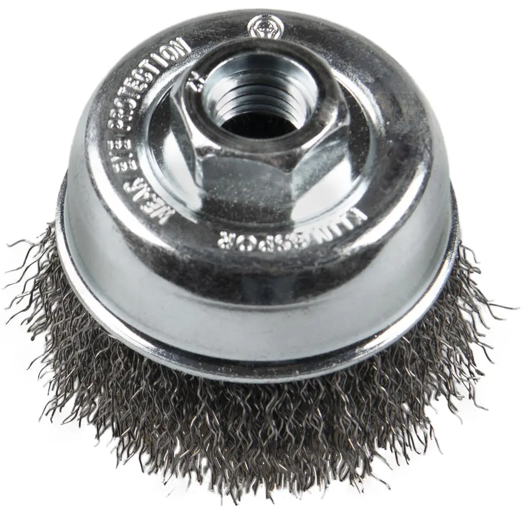 Klingspor Abrasives 381932 4 In X 5/8 In-11 X 1-1/16 In Medium-Duty Crimped Knot Cup Brush 1