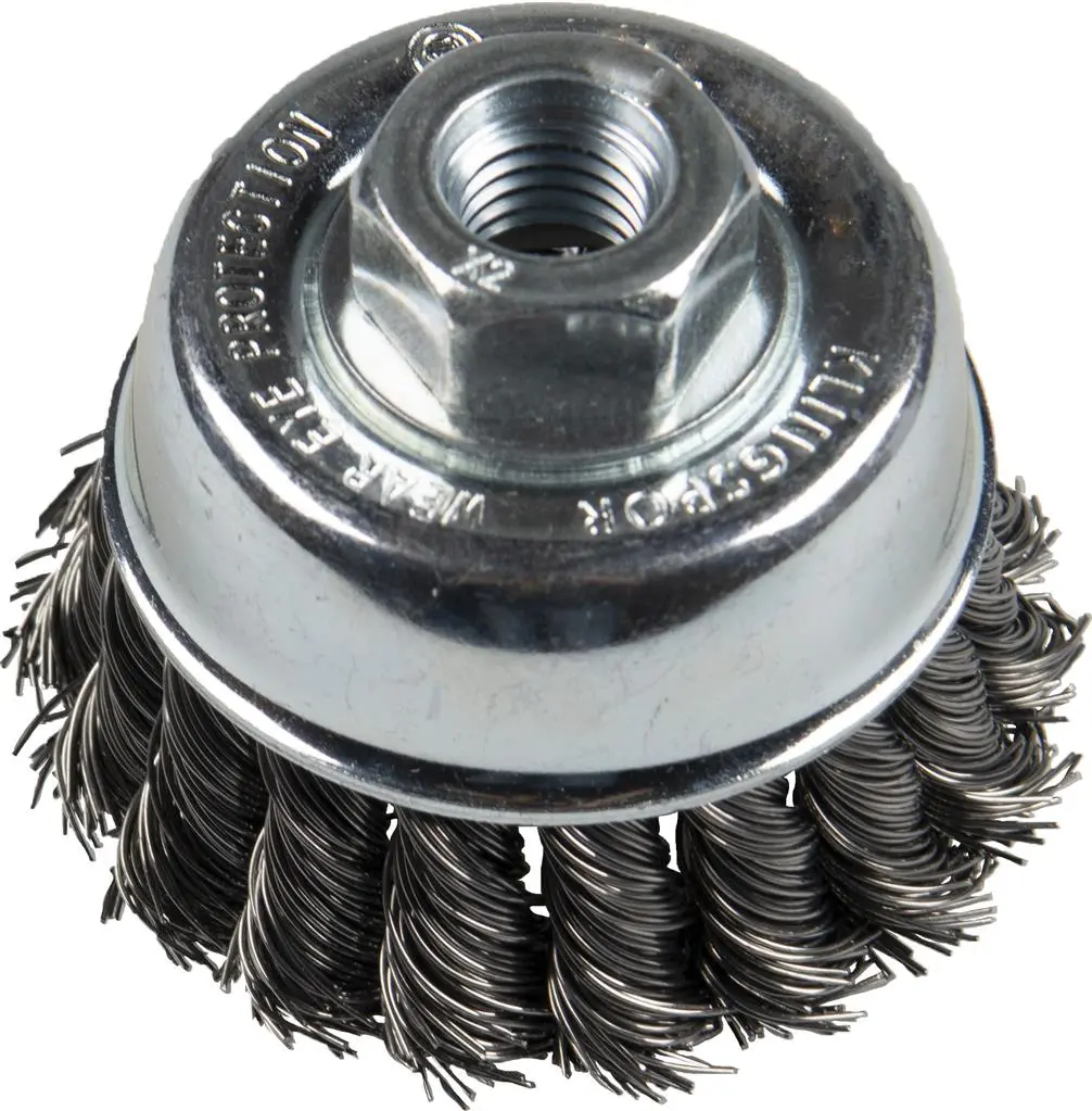Klingspor Abrasives 381996 2-3/4 In X 5/8 In-11 X 7/8 In Medium-Duty Crimped Knot Cup Brush 1